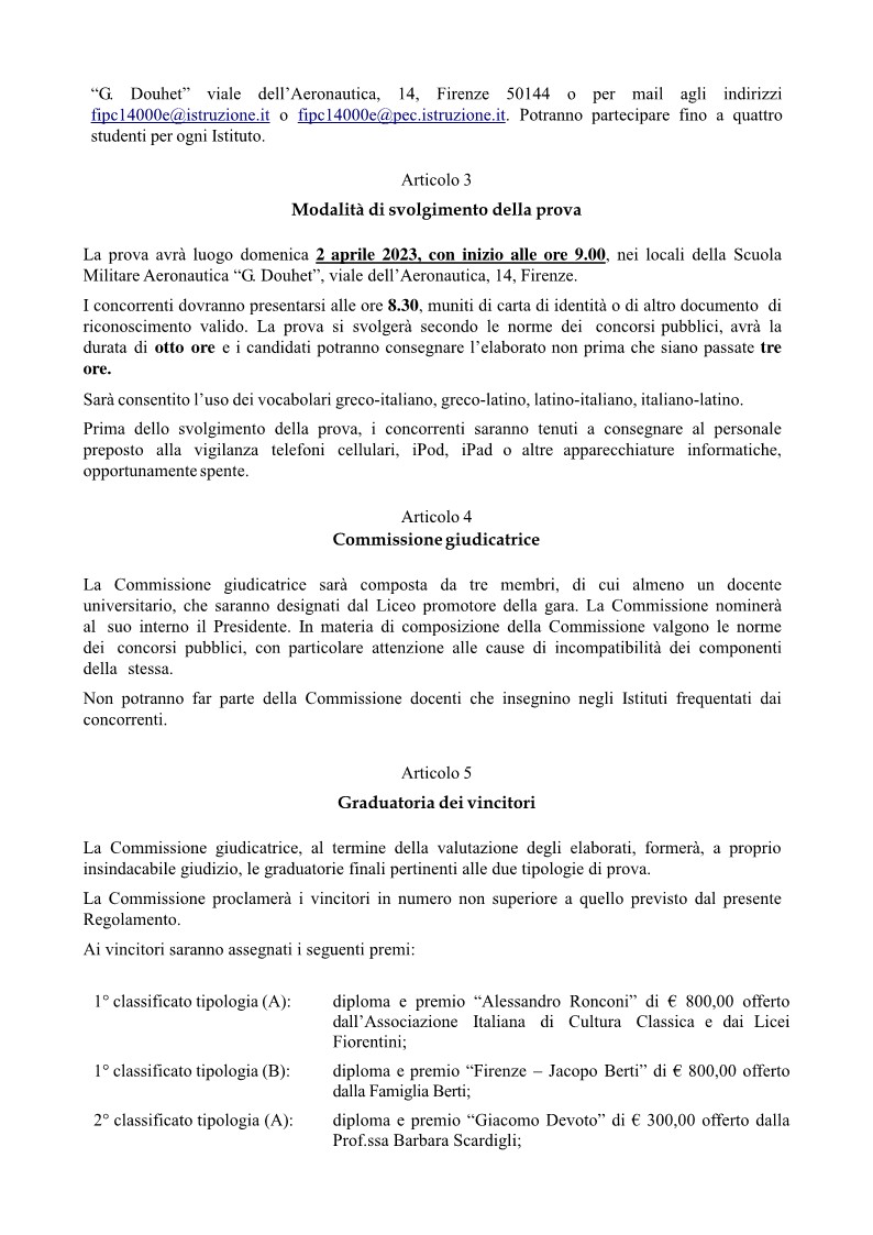 Bando Certamen Classicum Florentinum 2022 2023 firmato 3